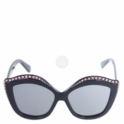 gucci black crystal sunglasses