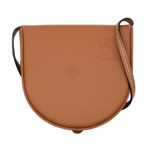Leather Pouch Bag Loewe Mini Heel Loewe Brown Leather Small 'Heel