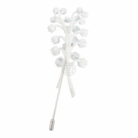 Sell Christian Dior Lily of The Valley Brooch - White | HuntStreet.sg