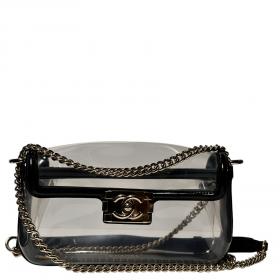 Chanel Naked Sand by the Sea Vinyl Bag - Black