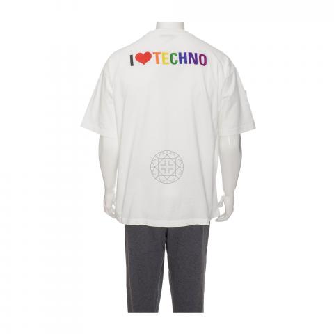 i love techno balenciaga t shirt