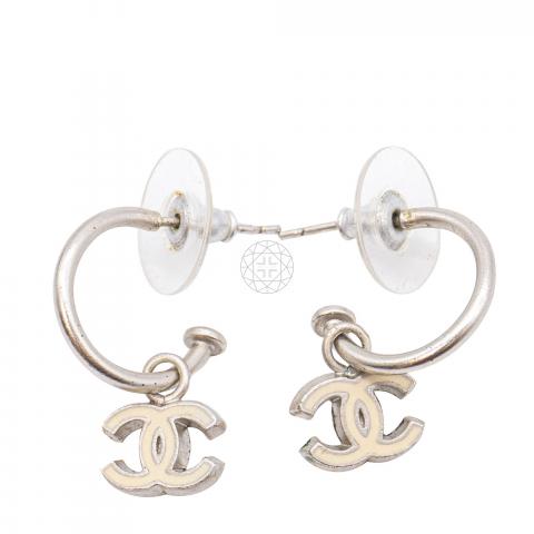 chanel hoop earrings cc